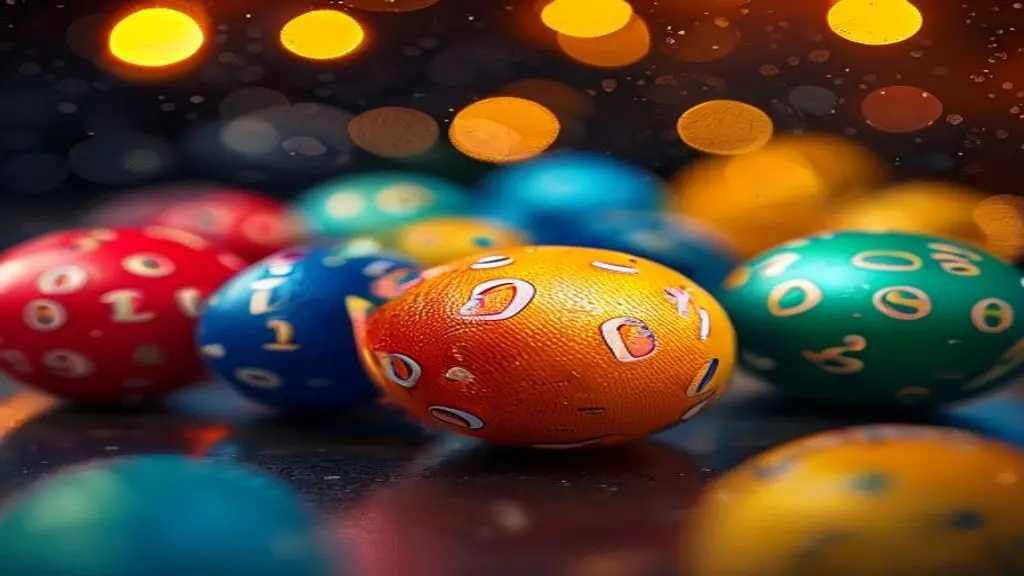 Bola undian bernomor warna-warni sebagai ilustrasi permainan tebak angka togel