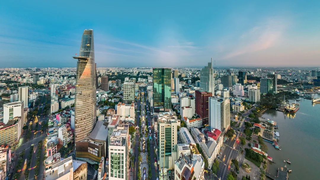 Live draw VNM tercepat - Vietnam Pools 4D landscape Ho Chi Minh skyline, sinkron upstream aggregator komunitas